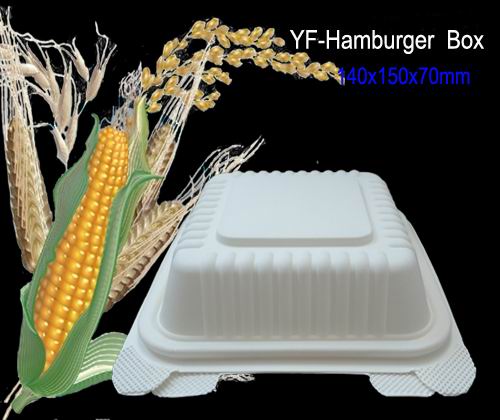 Cornstarch Hamburger Box 450ml
